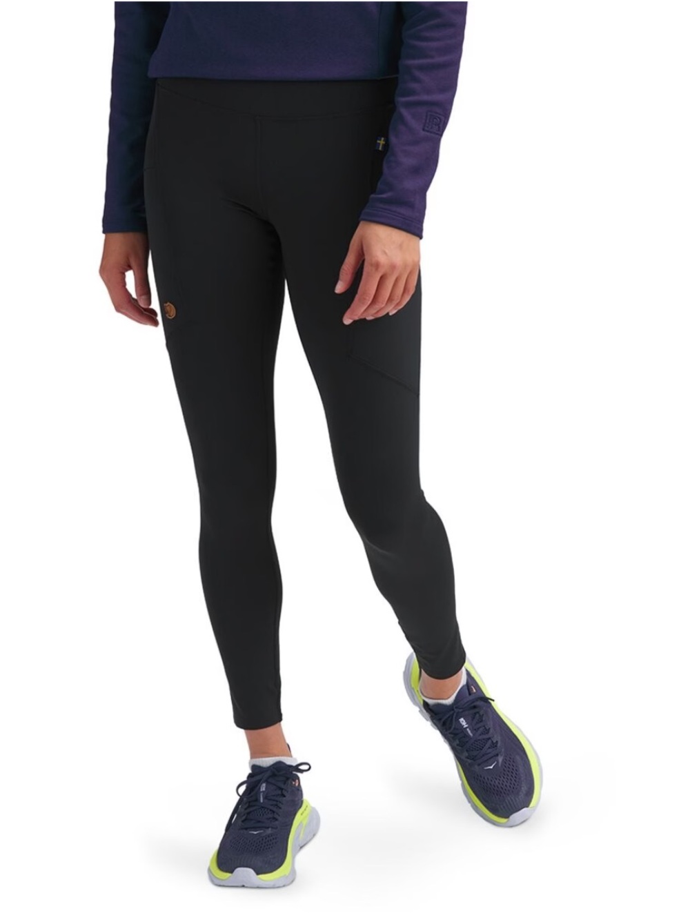 Fjallraven Black Abisko Trekking Tights Size Medium